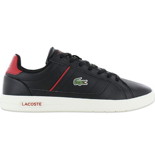 Lacoste Europa Pro 222 Baskets Sneakers Chaussures Cuir Noir 744sma00121b5