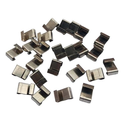 25 Pcs En Acier Inoxydable Z-Lap Type Serre Glaçage Clips Fournitures De Jardin Clips