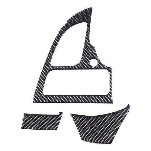 Pour C7 2014-2019 Soft Carbon Fiber Car Headlight Switch Cover Trim Dashboard Side Air Outlet Panel Sticker