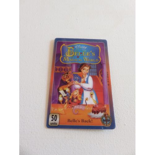 Télécarte Unicom Disney "Belle'S Magical World"