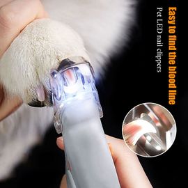 Coupe-Ongles Professionnel Pour Animaux De Compagnie, Ciseaux Pour Chien Et Chat, Coupe-Griffes, Lumière Led, Fournitures Pour Animaux De Compagnie