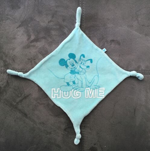 Doudou Mouchoir Bleu Mickey Pluto Hug Me Carrefour