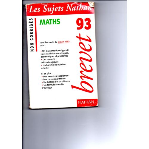 Non Corr - Brevet Maths