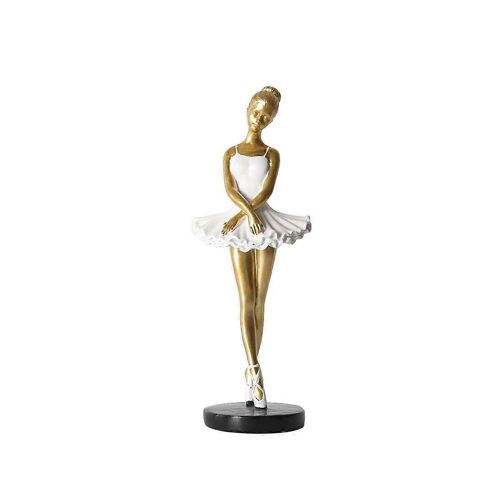 Ornement de danseuse de ballet, statue de fille dansante, ornements, décor élégant pour le rebord de la fenêtre de bureau de la chambre à coucher
