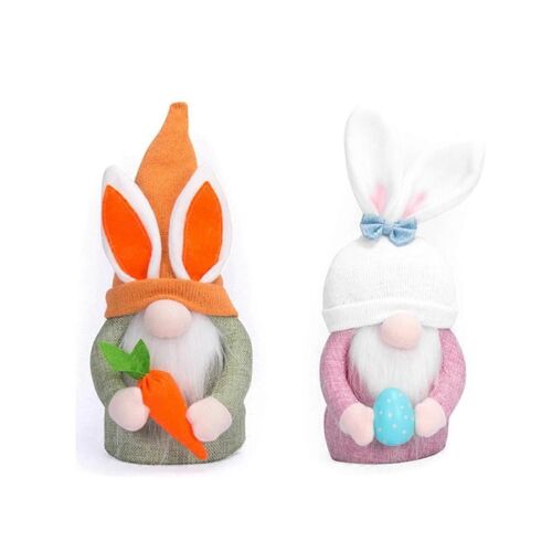2pcs Gnomes Poupée Pâques Pâques Pour La Maison Gnomes De Pâques