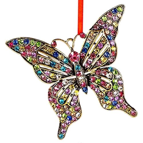 Ornement de papillon Ornement suspendu papillon papillon souvenir ornements ornements d'arbre