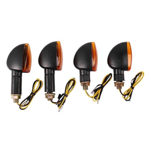 Universel 12v Moto Clignotant Indicateur Lumineux Avant Arrière Clignotant Halogène Clignotant Flas