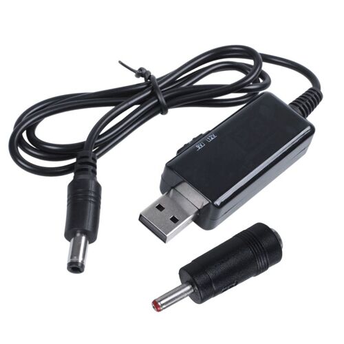 Convertisseur de tension réglable, câble Boost USB 5V jusqu'à 9V 12V, 1a, régulateur de puissance cc avec interrupteur