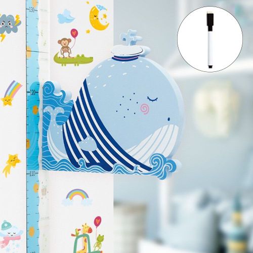 Autocollant Mural 3d Pour Chambre D'enfant, Décoration En Animaux, Dessin Animé, Règle De Mesure, Tableau De Croissance De La Taille Du Bébé, Amovible