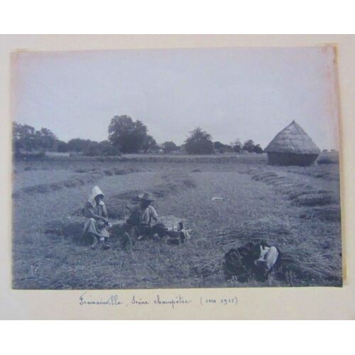 Photo Scène Champêtre Frémainville 1915