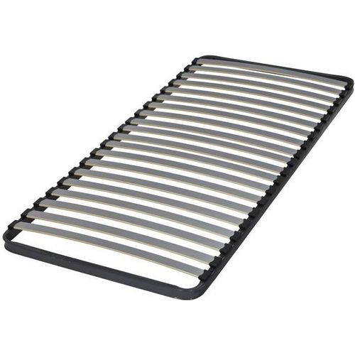 Sommier À Lattes Ebac 90x190 Confort 20 Lattes - Cadre Métal Cintré - Fabriqué En France