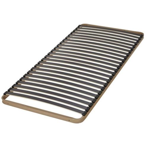 Sommier 80x200 Theta 25 Lattes - Ebac - A Lattes - Marron - Livré Monté
