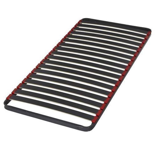 Sommier - Ebac - Iota 18 Lattes - 90x200 - Gris - Fabrication Française