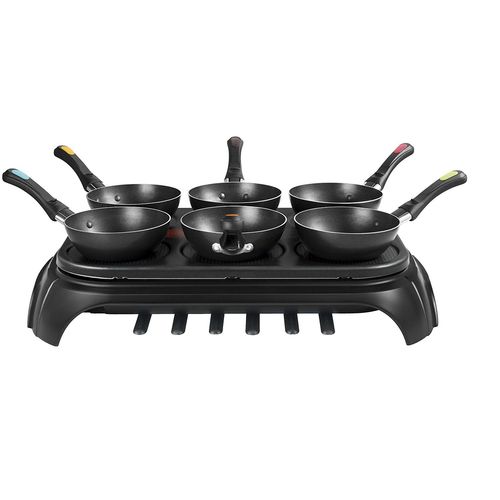 Tefal PY5828 WOK GOURMET PARTY - Crêpière/wok électrique - 1 kWatt - noir