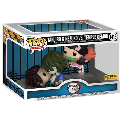 Figurine Funko Pop - Demon Slayer N°1419 - Tanjiro Et Nezuko Vs Le Démon Du Temple (73984)