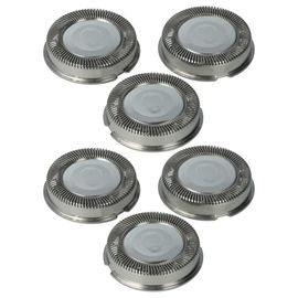 vhbw 6x Têtes de rasoir de remplacement compatible avec Philips HQ48 07, HQ4800, HQ4805, HQ481, HQ4810, HQ4806, HQ4821, HQ4819 rasoir électrique