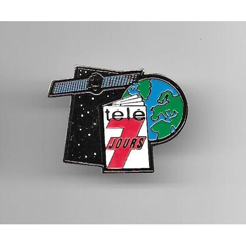 Pins Médias Télé 7 Jours Globe Terrestre Et Satélite