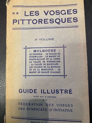 Les Vosges Pittoresques 3e Volumes - Guide Illusré