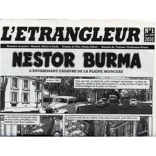 L'etrangleur N° 1, Juin 2009 - Nestor Burma - L'envahissant Cadavre De La Plaine Monceau