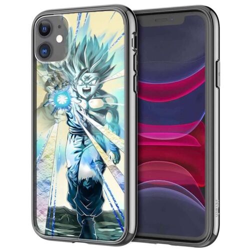 Coque iPhone 12 Mini - Dragon Ball Z - Gohan Goku - Plexiglass - Anti chocs - Manga