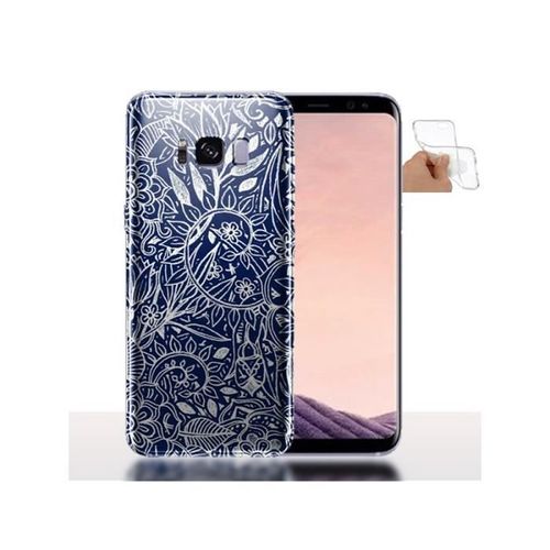 Coque Gel Samsung Galaxy S8 Plus Ma Fleur Bleue