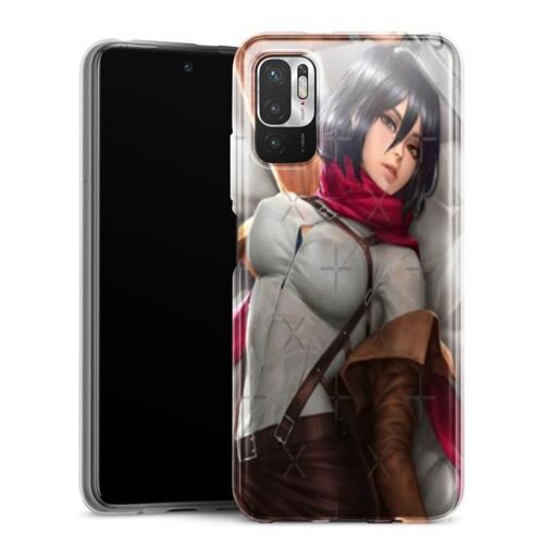 Coque Compatible XIAOMI REDMI NOTE 10 5G Mikasa Attack on Titan filles sexy beau cul