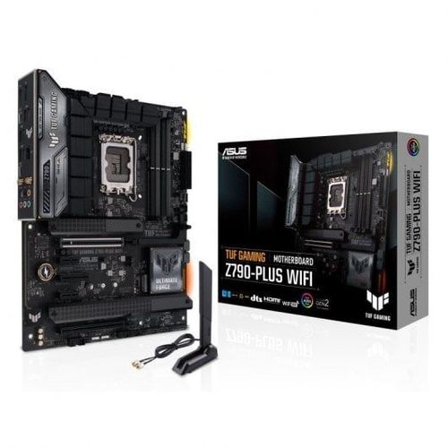 ASUS TUF GAMING Z790-PLUS WIFI - Carte-mère - ATX - Socket LGA1700 - Z790 Chipset - USB4, USB-C 3.2 Gen 2x2, USB-C 3.2 Gen2, USB 3.2 Gen 2, USB 3.2 Gen 1 - 2.5 Gigabit LAN, Wi-Fi 6E, Bluetooth -...
