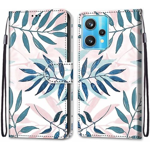 Coque Pour Oppo Realme 9 Pro Plus / 9 Pro+, Etui En Cuir Pu Portefeuille Housse Coque Avec 360 Degres Silicone Protection Cover Cuir Pochette Magnetique Und Flip Bequille (Conifere)