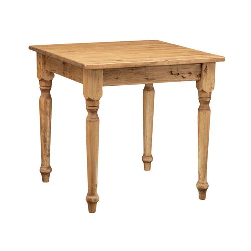 Table Non Extensible Style Rustique En Bois Massif Finition De Tilleulul Et Noyer