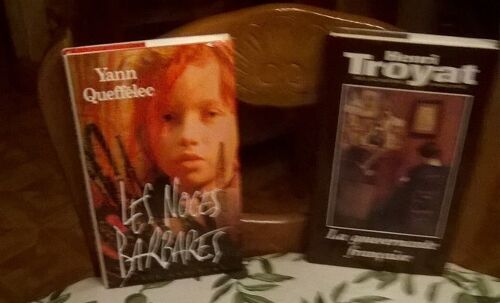 Lot De 2 Beaux Romans Édités Par France Loisirs: "Les Noces Barbares" De Yann Queffelec Et "La Gouvernante Française D'henri Troyat"