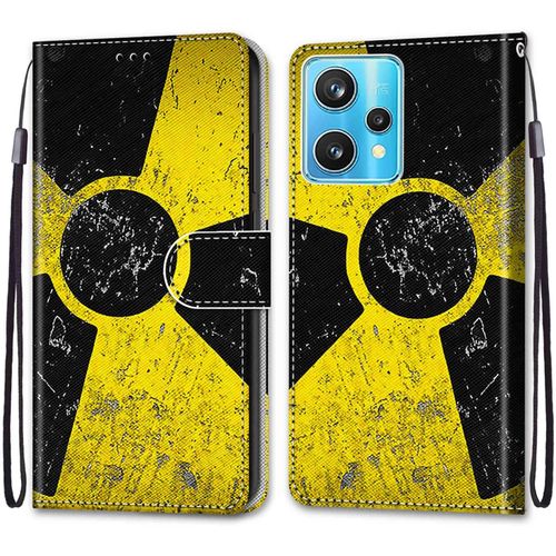 Coque Pour Oppo Realme 9 Pro Plus / 9 Pro+, Etui En Cuir Pu Portefeuille Housse Coque Avec 360 Degres Silicone Protection Cover Cuir Pochette Magnetique Und Flip Bequille (Moulin A Vent)
