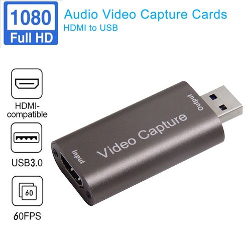 Carte D'acquisition Vidéo 4k Usb 3.0 2.0, Hdmi, Type-A, Boîtier Pour Enregistrement Vidéo En Direct, Compatible Avec Ps4, Caméscope Dvd, Caméra