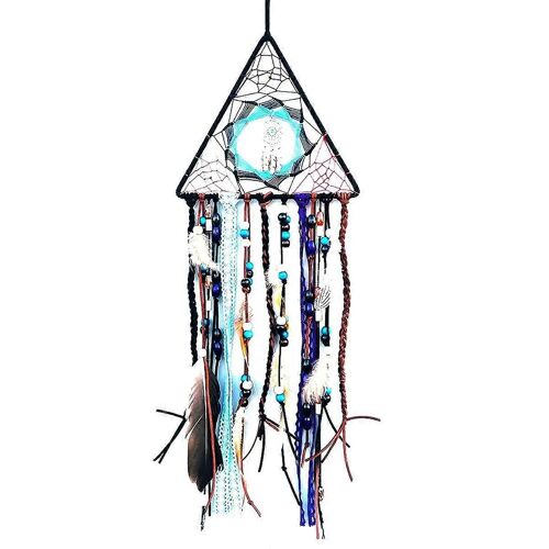 Attrape-Rêves, Attrape-Rêves À La Main Avec Des Perles De Plume Pendentif Turquoise Dream Catchers Boho Mur