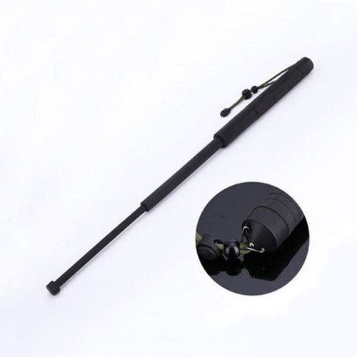 Bâtonnet D'autodéfense D'extérieur Toupie Télescopique Baguette De Tréteau Baguette D'autodéfense - Couleur: Noir