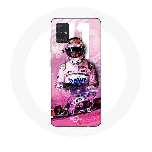 Coque Samsung Galaxy A51 Formule 1 Sergio Pérez Pilote De F1 Rose