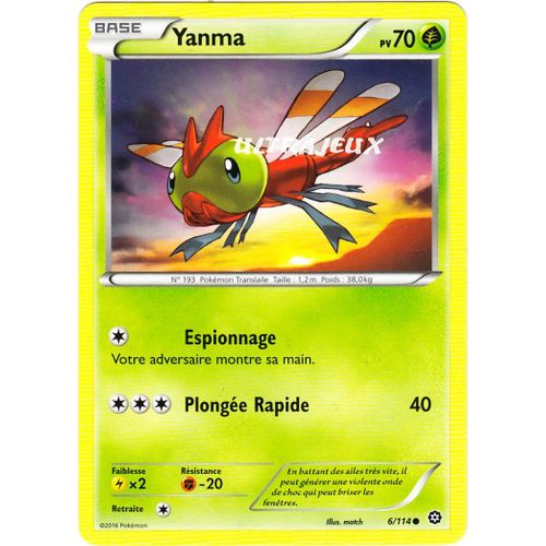 Pokémon - 6/114 - Yanma - Xy - Offensive Vapeur - Commune