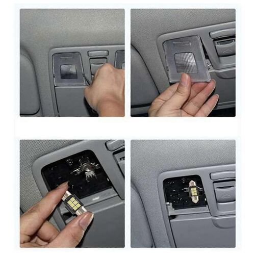 Ampoules Led Pour L'intérieur De La Voiture Lumières Plaque D'immatriculation Dôme Carte Porte Courtoisie Festoon Xenon Lumière Blanche 20pcs