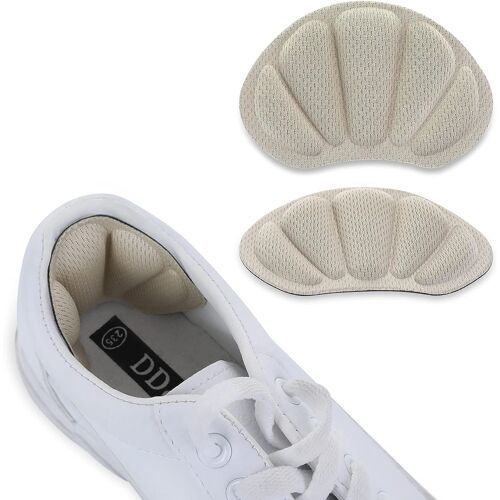 Lot De 2 Paires De Coussinets De Talon Épais Pour Chaussures - Coussinets De Talon Épais - Semelles Arrière - Anti-Andoules - Coussinets De Talon - Pour Homme Et Femme (Couleur Peau)