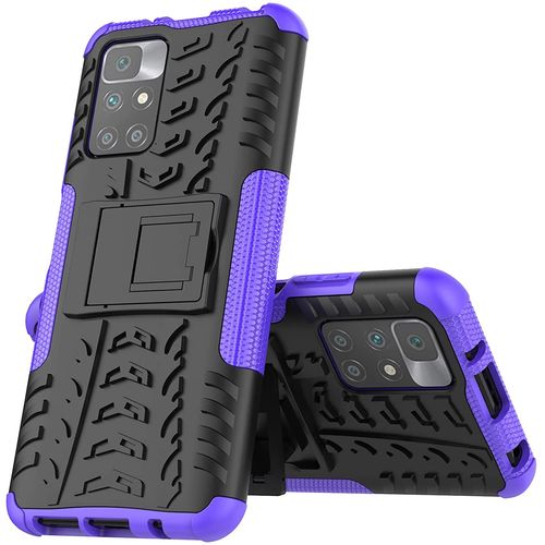 Coque Pour Redmi 10/10 Prime/Note 11 4g, Protection Militaire Shock-Absorption Et Anti-Rayures Amovible 2 En 1 Coque De Xiaomi Redmi 10/10 Prime/Note 11 4g. Hyun Purple