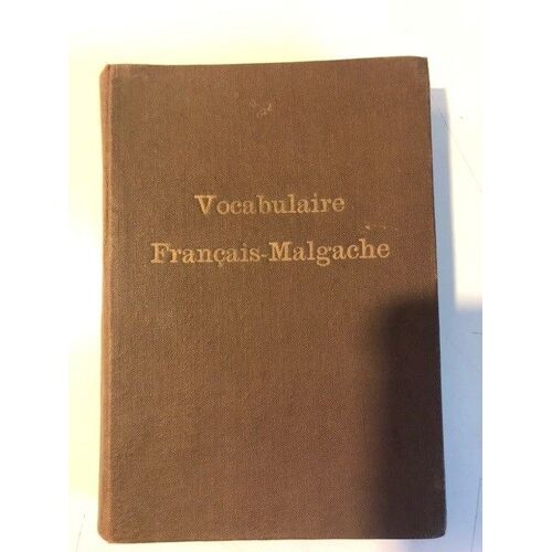 Vocabulaire Français Malgache