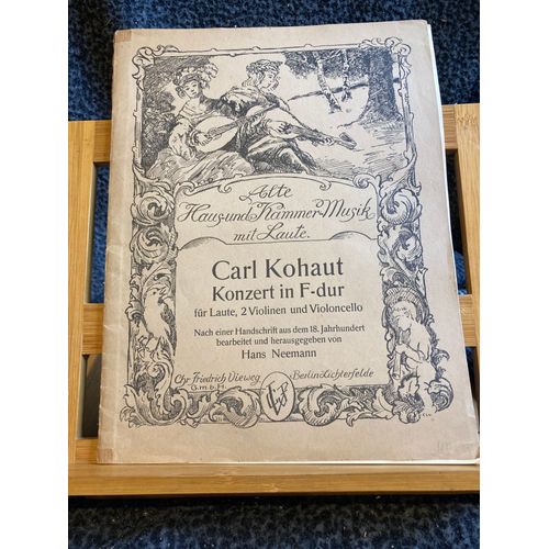 Kohaut Konzert Concerto Fa Partition Matériel Luth Violons Basse Chr. Friedrich
