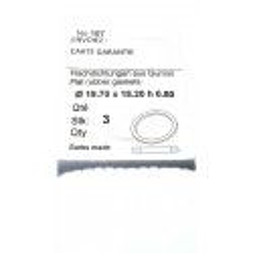 3 Joints Plat D'étanchéité Pour Montre 19.70x18.20x0.50