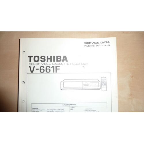Documentation Technique Magnétoscope Toshiba V-661f