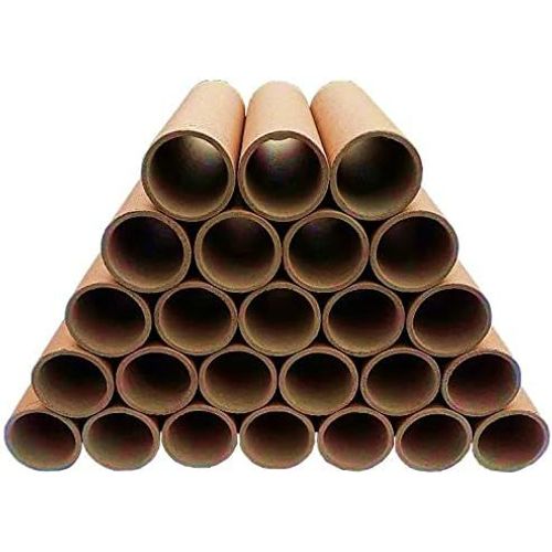 Tianyi-Lot De 25 Rouleaux Ronds En Carton De 10 À 25 Cm - Tubes En Carton - Marron - Pour Emballage, Décoration, Modélisme, Bricolage Créatif (20 Cm/25 Pièces)