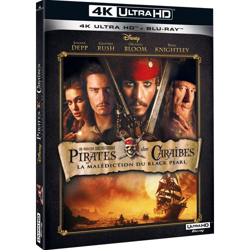 Pirates Des Caraïbes : La Malédiction Du Black Pearl - 4k Ultra Hd + Blu-Ray