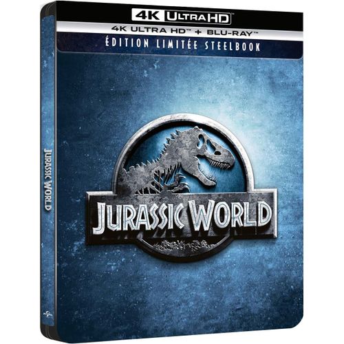 Jurassic World - 4k Ultra Hd + Blu-Ray - Boîtier Steelbook Limité