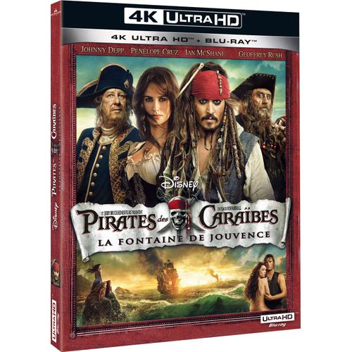 Pirates Des Caraïbes : La Fontaine De Jouvence - 4k Ultra Hd + Blu-Ray