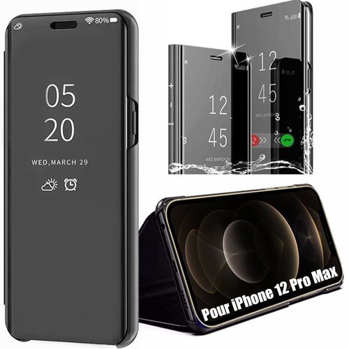 Coque Iphone 12 Pro Max (6.7"") Confortable Smart View 365 Degré Protection Noir