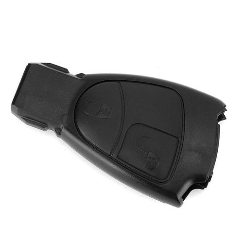 Coque De Clé De Télécommande De Voiture 2 Boutons/3 Boutons Abs Housse De Remplacement Pour Mercedes Benz W203 W211 W204 Noir