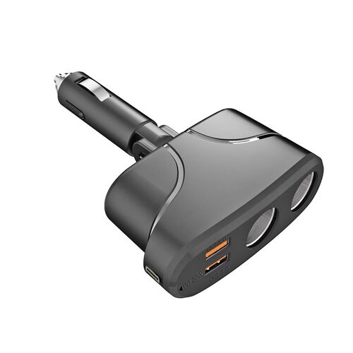 Chargeur Allume-Cigare De Voiture, Double Pd Usb Qc 3.0 Charge Rapide 12v Auto Allume-Cigare Prises Adaptateur D'alimentation